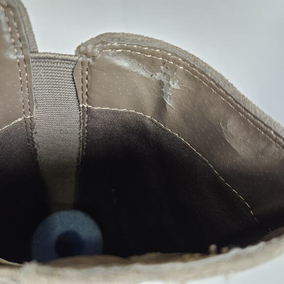 Target Knee High Boots Womens 7 Brown Faux Suede Stretch Block Heel Western Soft - Picture 12 of 15